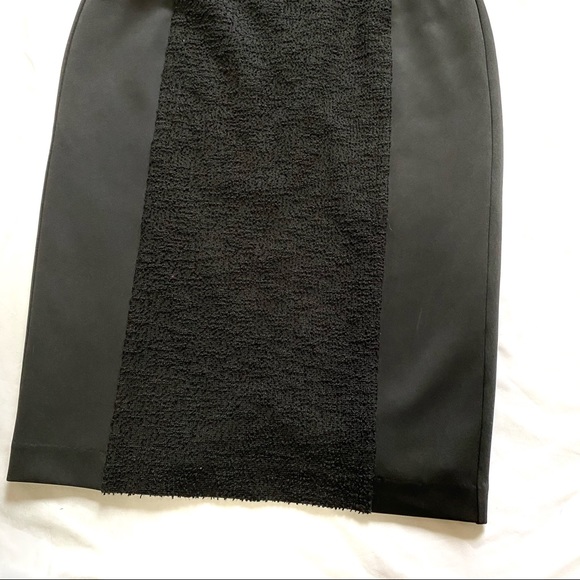 Calvin Klein textured panel black pencil skirt - Picture 3 of 9